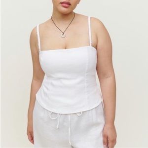 NWT Reformation Amaya Linen Top